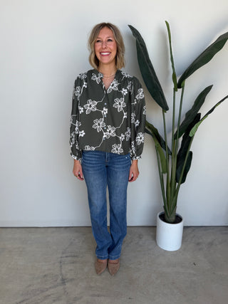 The Isadora Button Top