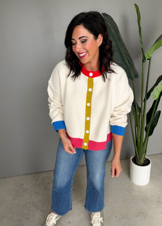 The Jersey Button Sweater