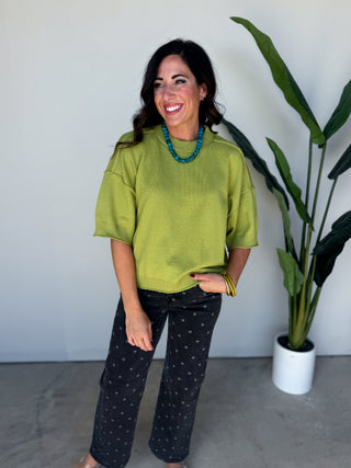 The Keely Sweater (Chartruse)