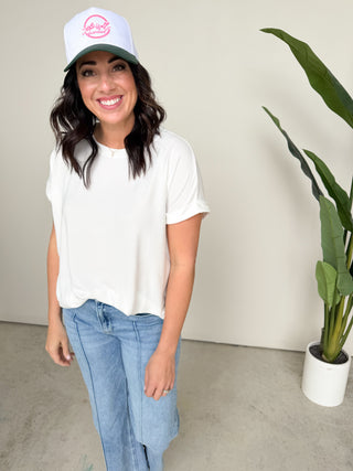 The Ben Knit Tee (White)