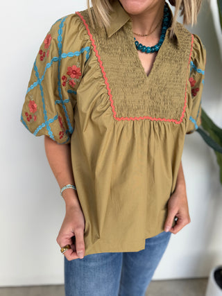 The Kayla Top (Mustard)