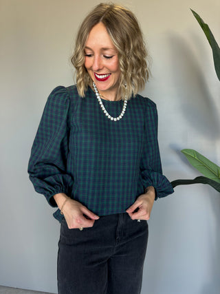 The Estella Plaid Top