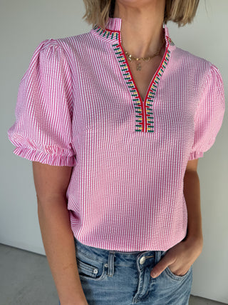 The Josephine Embroidered Top