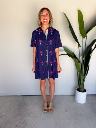 The Peony Embroidered Dress