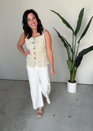 The Melody Button Top