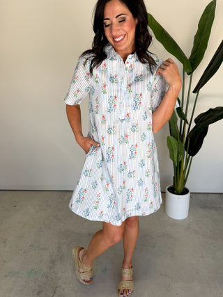 The Nova Striped Dress