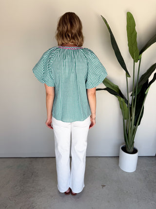 The Dahlia Gingham Top
