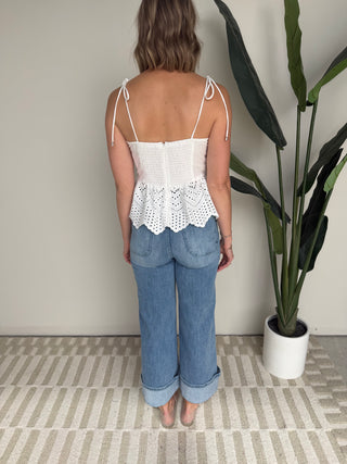 The Meadow Eyelet Top
