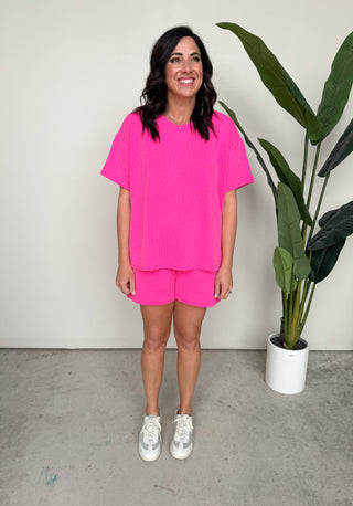 The Sutton Ribbed Set (Pink)