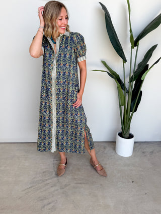 The Violette Button Dress