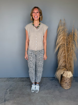 The Hallie Button Sweater
