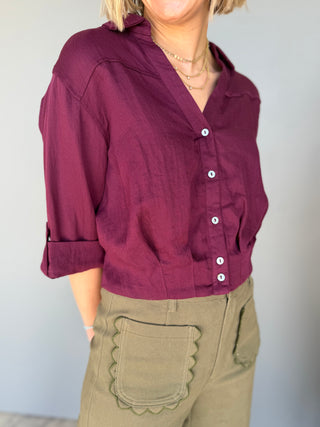 The Aspen Button Top