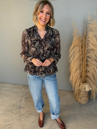The Bre Paisley Top