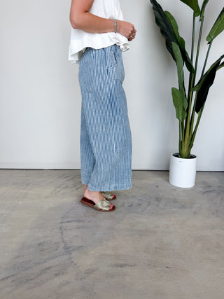 The Spencer Striped Pants (Dark)