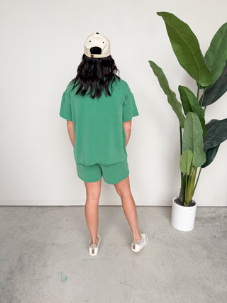 The Sutton Ribbed Set (Kelly)