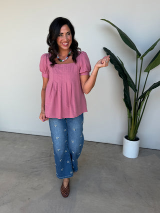 The Indira Pleated Top