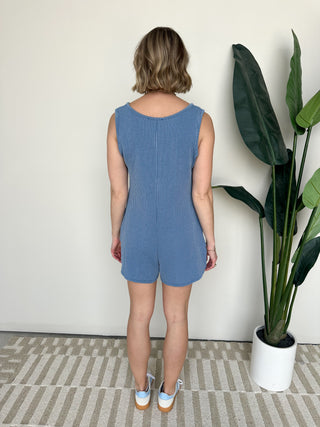 The Wren Ribbed Romper