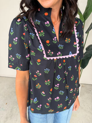 The Sullivan Scalloped Top