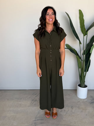 The Olivia Button Jumpsuit