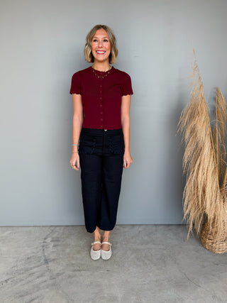 The Nola Button Sweater