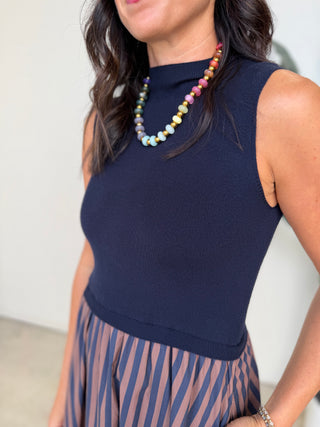 The Bordeaux Dress (Navy)