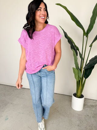 The Miller Knit Top (Purple)