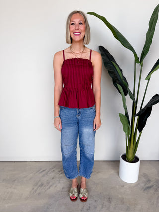 The Bozeman Pleated Top