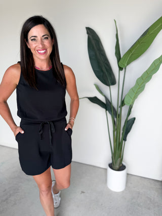The Rodanthe Romper (Black)