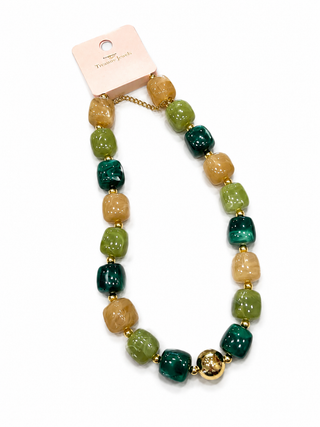 Treasure Jewels Lumi Green Necklace