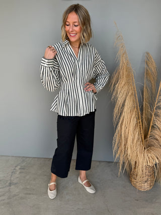 The Raleigh Pleated Top