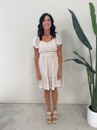 The Benton Dress (Taupe)