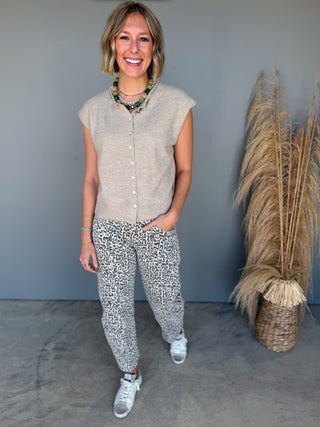 The Hallie Button Sweater