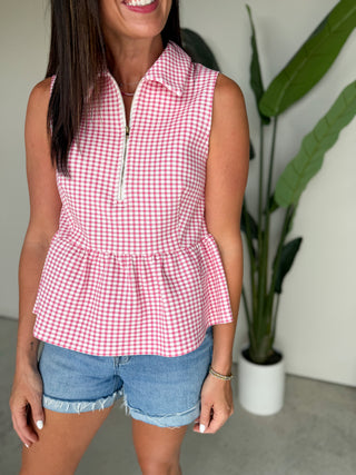 The Michelle Gingham Top