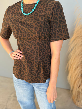 The Belen Leopard Top