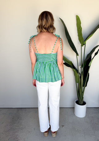 The Merida Striped Top (Green)