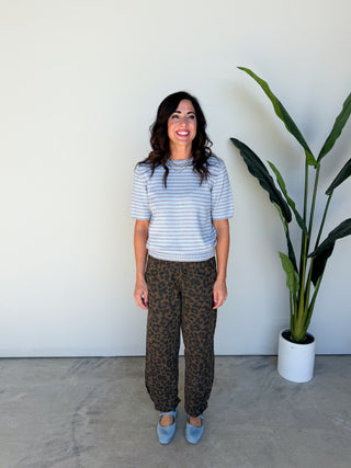 The Mitchell Striped Top (Sky)