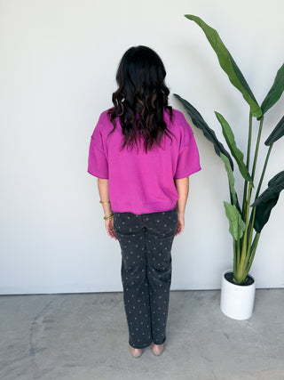 The Keely Sweater (Magenta)