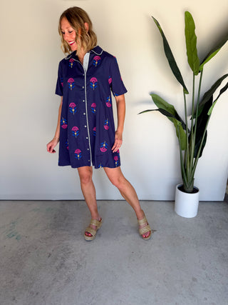 The Peony Embroidered Dress