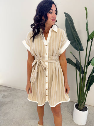 The Amber Button Dress