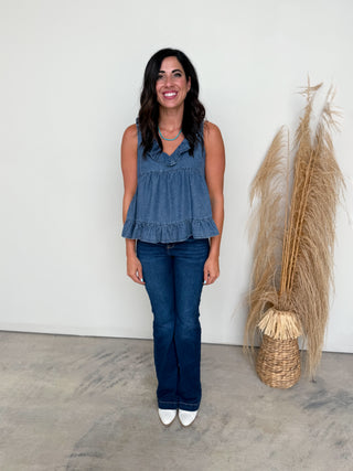 The Rosalie Denim Top