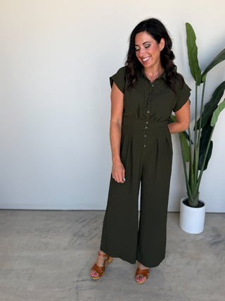 The Olivia Button Jumpsuit