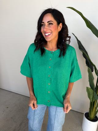 The Marge Button Knit Top