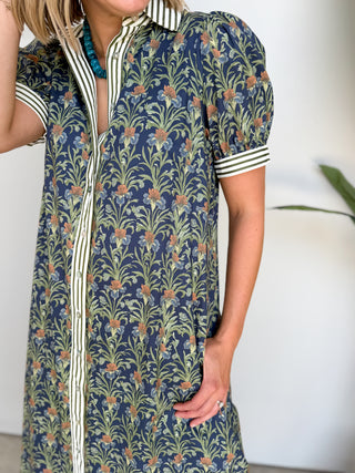 The Violette Button Dress