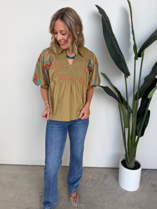 The Kayla Top (Mustard)