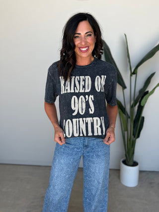 Raised on 90s Country Graphic Top