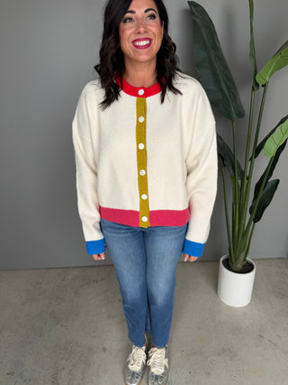 The Jersey Button Sweater