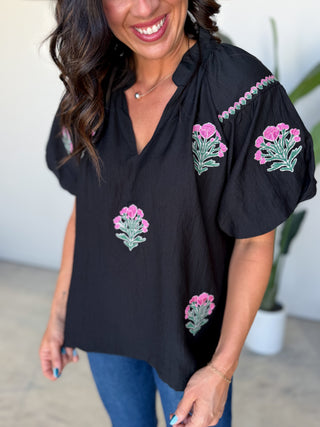 The Grimes Embroidered Top