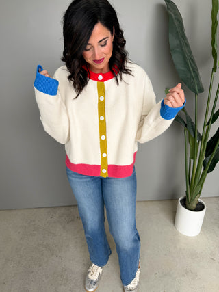 The Jersey Button Sweater