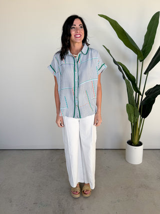 The Craig Button Top