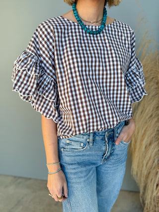 The Rebecca Gingham Top